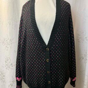 Torrid Heart Knit Cardigan Sweater Size 4 / 4X 26-28